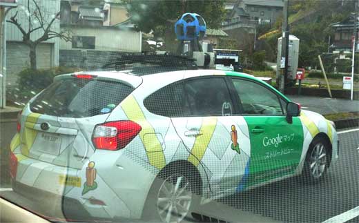 下松市内を走るグーグル・ストリート・ビュー・カー